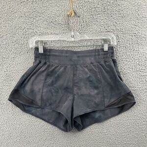 Lululemon Hotty Hot High Rise Shorts 2.5" Diamond Dye Pitch Grey Gym Women's 6